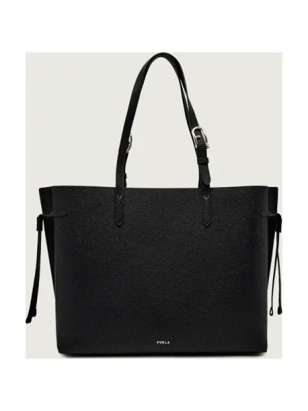 Geantă shopper Furla din piele negru