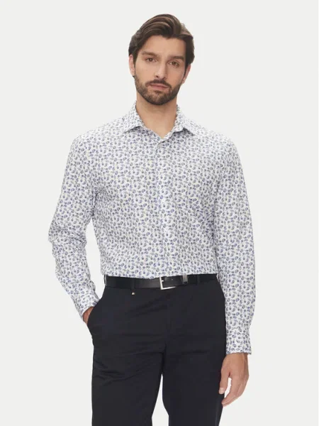 Pierre Cardin Košeľa C6 Tmavomodrá Modern Fit