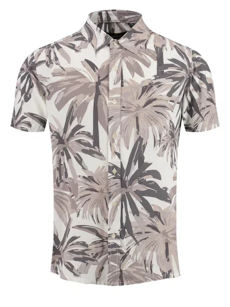 Key Largo Cămașă MSH CASA bej / gri alb