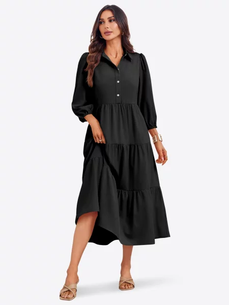 Imily Bela Rochie tip bluză negru