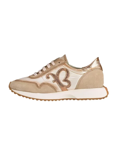 Sneakersy Felmini skórzane beżowe