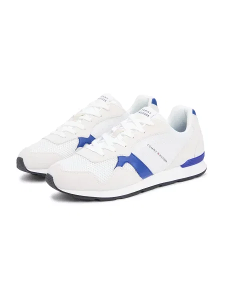 Sneakerși Tommy Hilfiger din piele gri
