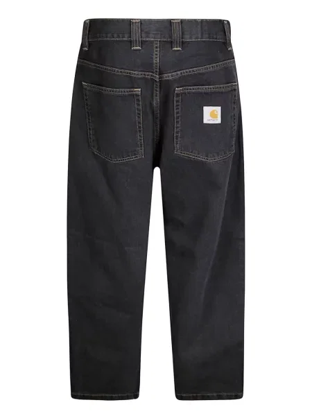 Blugi Carhartt Wip cu strasuri negru