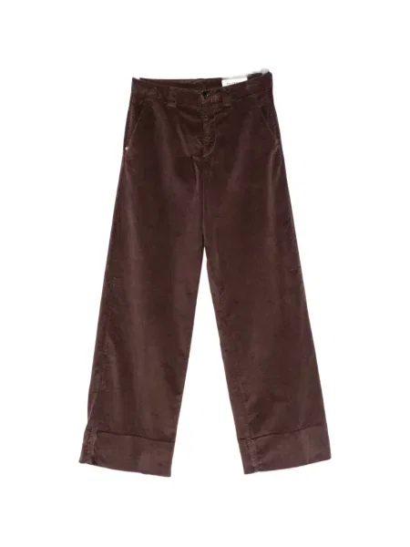 Pantaloni White Sand de catifea cord alb