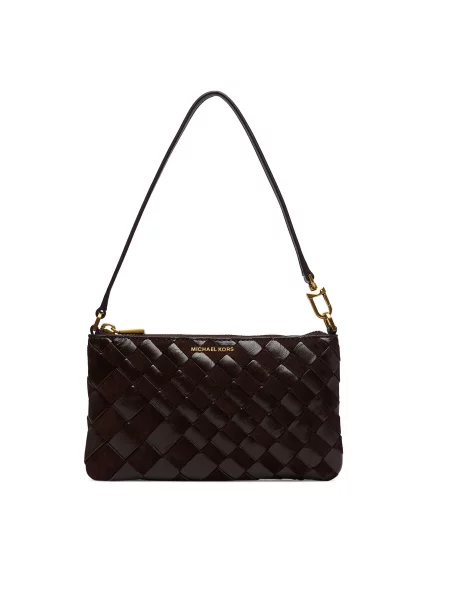 Ročna torba MICHAEL Michael Kors Temno rjava