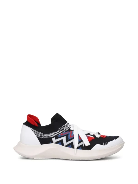 Sneakerși Missoni cu șireturi din dantelă negru