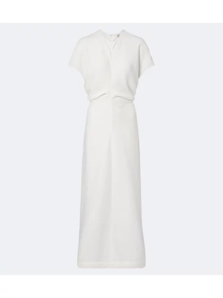 Rochie maxi Toteme drapată alb