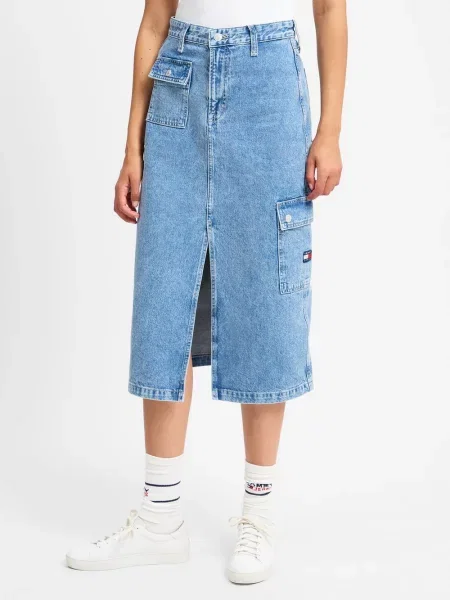 Tommy Jeans Dżinsowa spódnica Claire Kobiety jednolity 26 niebieski