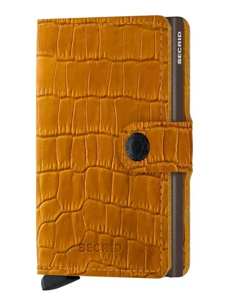 Портмоне Secrid MCl-Ochre-Brown кафяво