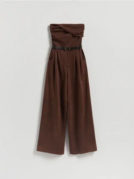 Reserved Kombinezon z ciemnobrązowy