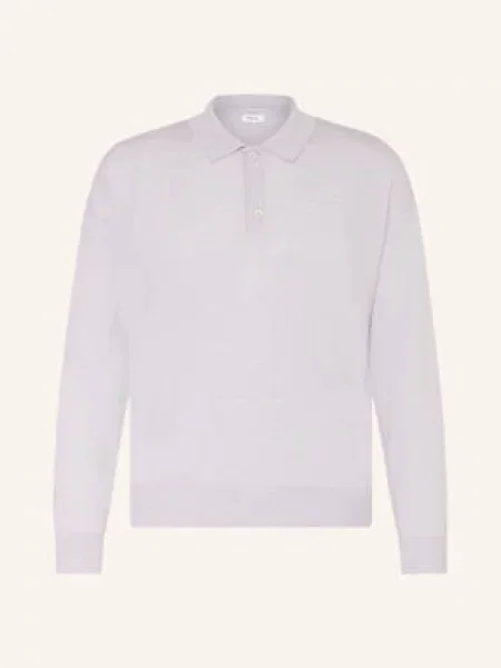 Paul Koszulka Polo Z Dzianiny Z Wełny Merino silber