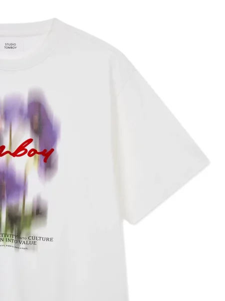 Tričko Tomboy s potiskem bílé