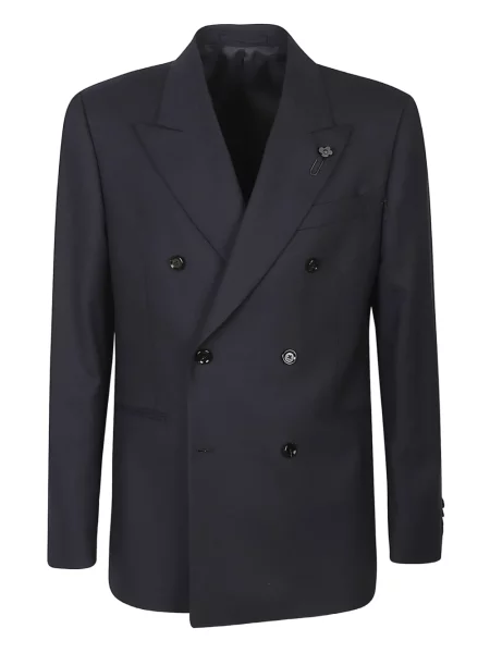 Costum Lardini cu două rânduri de nasturi albastru