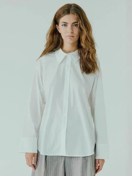NORR Tricou Betty murdar alb
