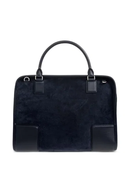 Geantă Loewe din piele de căprioară albastru