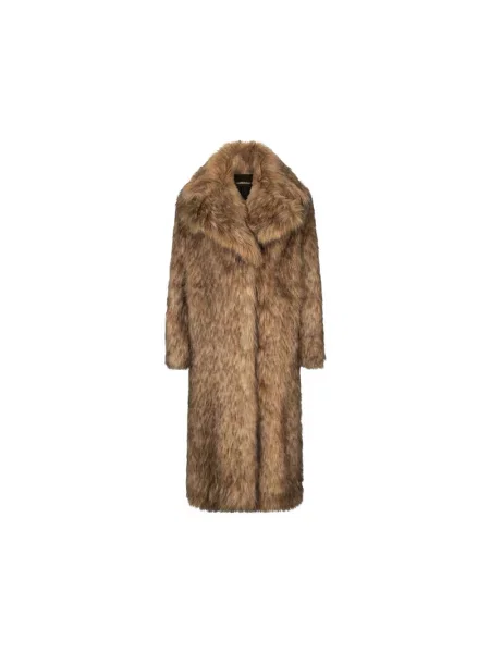 Futro Roberto Cavalli brązowe