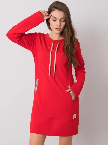 Oblekové šaty Fashionhunters červená