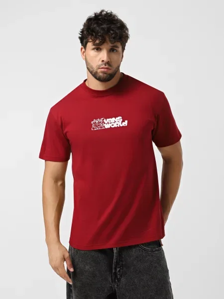 Футболка Vans бордовая