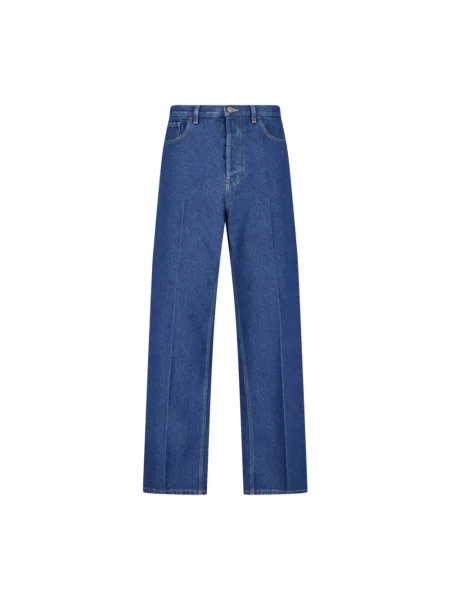 Jeansy straight leg Valentino niebieskie