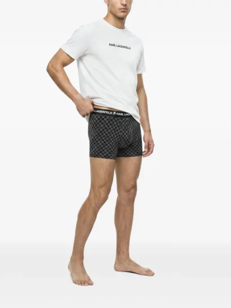 Tricou Karl Lagerfeld cu autograf alb