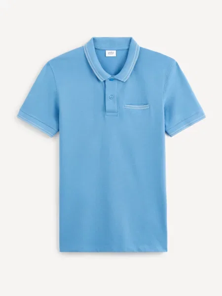 Tricou polo Celio albastru