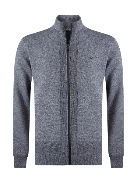 Jacey Quinn Geacă tricotată amestec albastru