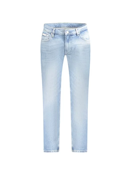 Zwężane dżinsy Calvin Klein Jeans zwężany niebieski