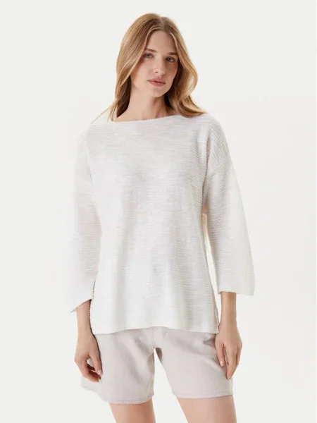 United Colors Of Benetton Pulover Boxy Fit alb