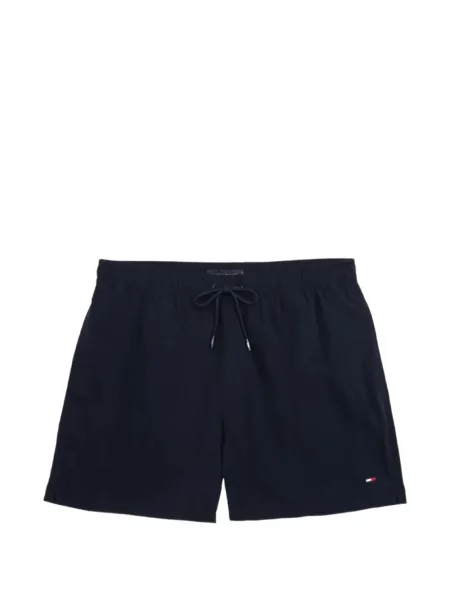 Slip de baie Tommy Hilfiger cu autograf cu cordon albastru