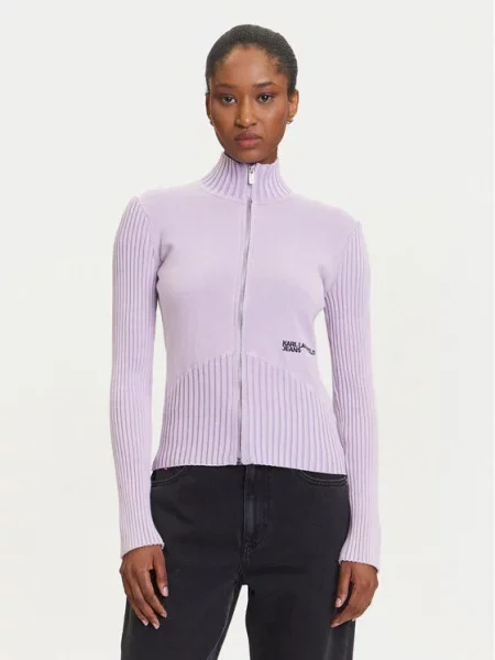 Karl Lagerfeld Jeans Kardigan fioletowy