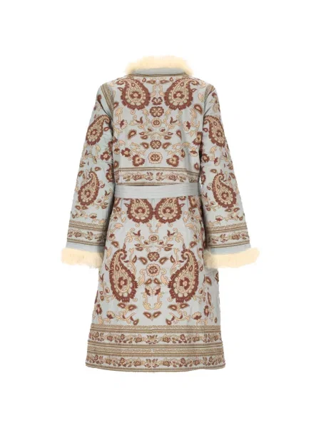 Palton Antik Batik cu model paisley albastru