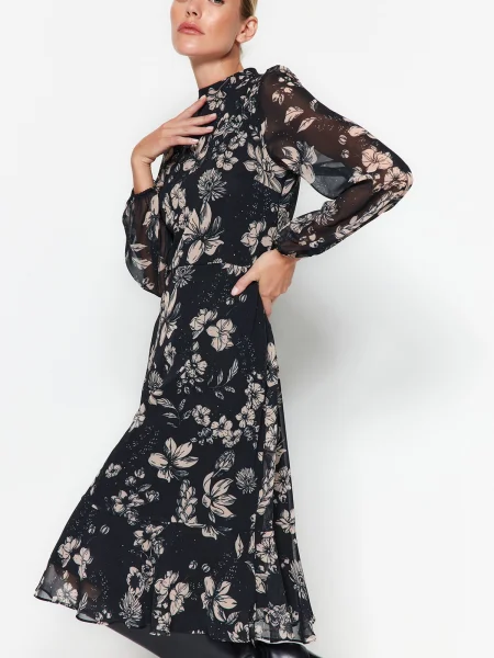 Trendyol Rochie nisipiu negru