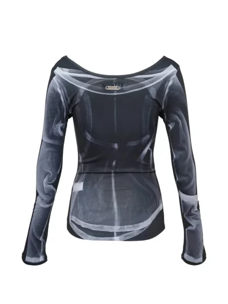 Lung top Nache negru