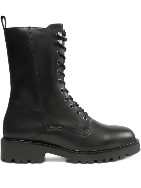 Botine Vagabond cu șireturi din dantelă chunky negru