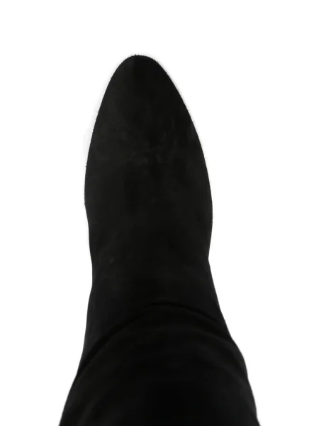 Botine Paris Texas din piele de căprioară negru