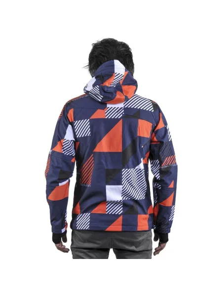 Geacă Peak Mountain softshell albastru