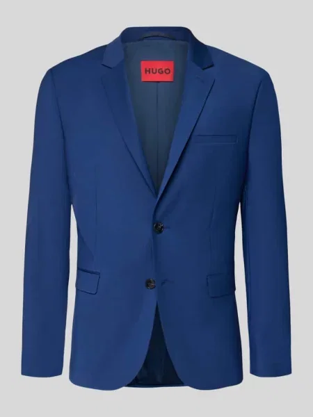Marynarka do garnituru o kroju slim fit z mieszanki wełny model ‘ARTI’ Hugo niebieska