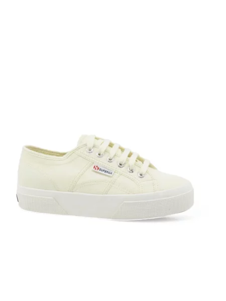Sneakersy Superga na platformie białe