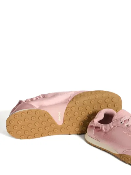 Sneakerși Hoff cu șireturi din dantelă roz