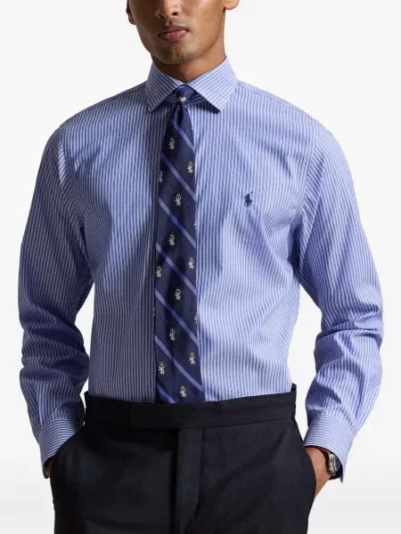 Șosete Polo Ralph Lauren cu model herringbone cu broderie plasă albastru