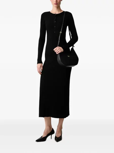 Rochie midi Wrstbhvr tricotate negru