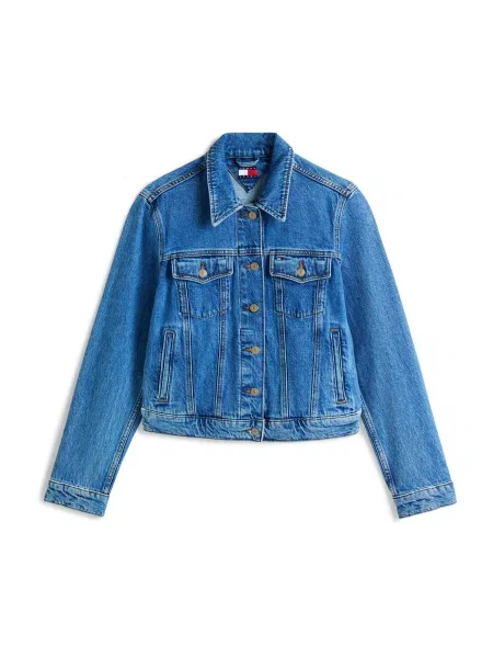 Tommy Jeans geacă jeans de tranzitie albastru