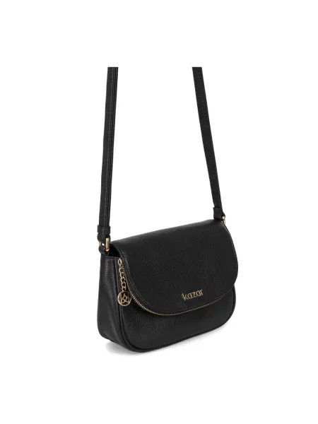 Torebka crossbody Kazar skórzana czarna
