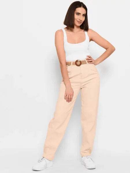 CARICA ­ Джинсы мом бежеві