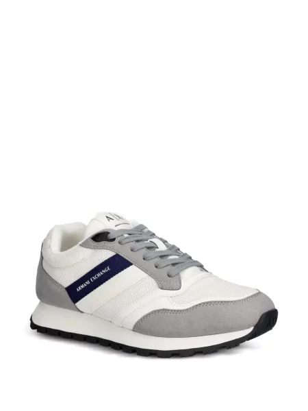 Sneakerși Armani Exchange cu imagine alb