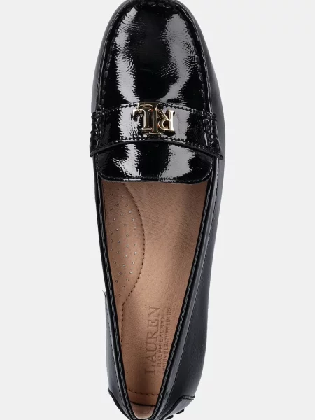 Кожаные мокасины Lauren Ralph Lauren черные