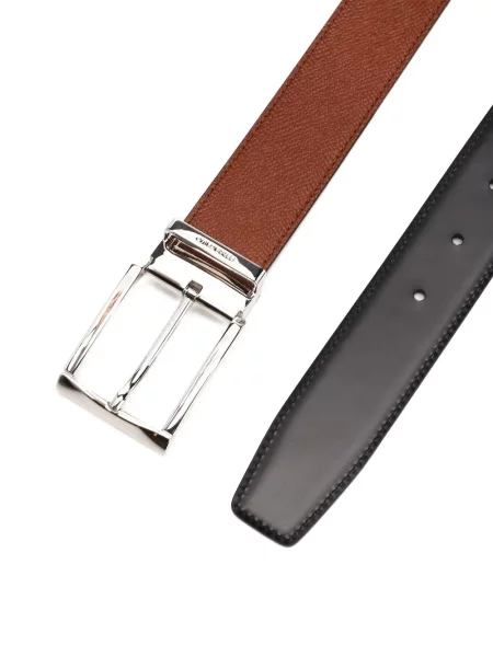 Cu centură reversibil curea Ferragamo din piele maro