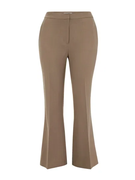 WE Fashion Pantaloni cu dungă grej