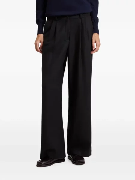 Pantaloni Woolrich de flanelă negru