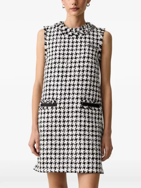 Rochie mini Karl Lagerfeld cu model pepito alb